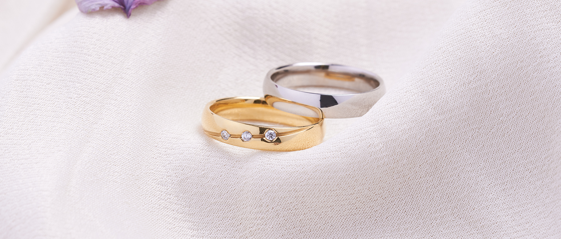 Vielsesringe med diamanter